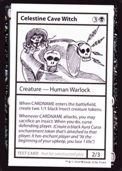 画像1: (PWマークなし)Celestine Cave Witch《英語》【Mystery Booster Playtest Cards】 (1)