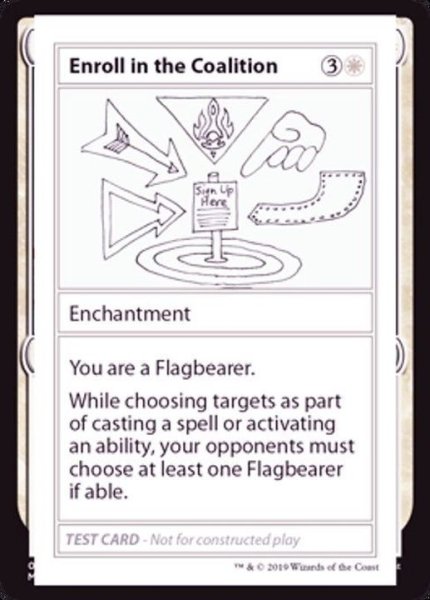 画像1: [EX+](PWマークなし)Enroll in the Coalition《英語》【Mystery Booster Playtest Cards】 (1)