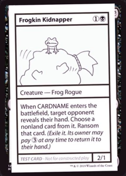 画像1: (PWマークなし)Frogkin Kidnapper《英語》【Mystery Booster Playtest Cards】 (1)