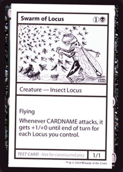 画像1: (PWマークなし)Swarm of Locus《英語》【Mystery Booster Playtest Cards】 (1)