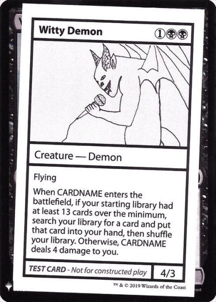 画像1: (PWマークなし)Witty Demon《英語》【Mystery Booster Playtest Cards】 (1)