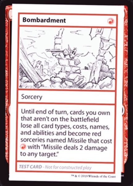 画像1: (PWマークなし)Bombardment《英語》【Mystery Booster Playtest Cards】 (1)