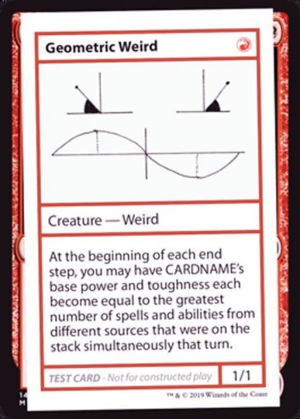 画像1: (PWマークなし)Geometric Weird《英語》【Mystery Booster Playtest Cards】 (1)