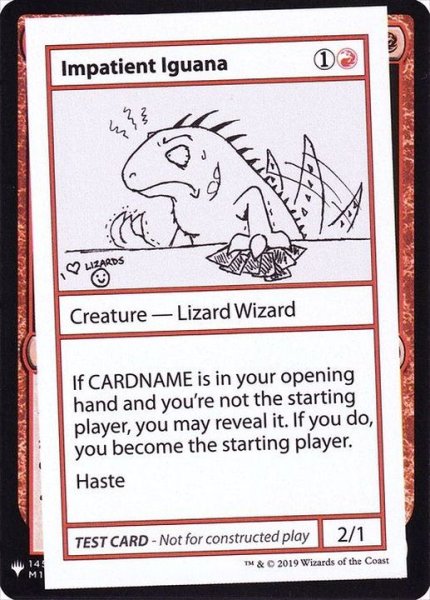 画像1: (PWマークなし)Impatient Iguana《英語》【Mystery Booster Playtest Cards】 (1)