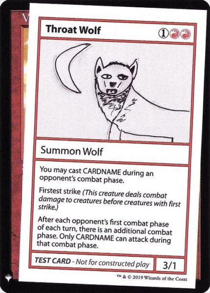 画像1: (PWマークなし)Throat Wolf《英語》【Mystery Booster Playtest Cards】 (1)