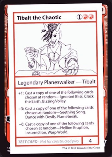 画像1: [EX+](PWマークなし)Tibalt the Chaotic《英語》【Mystery Booster Playtest Cards】 (1)