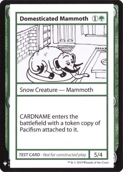 画像1: [EX+](PWマークなし)Domesticated Mammoth《英語》【Mystery Booster Playtest Cards】 (1)