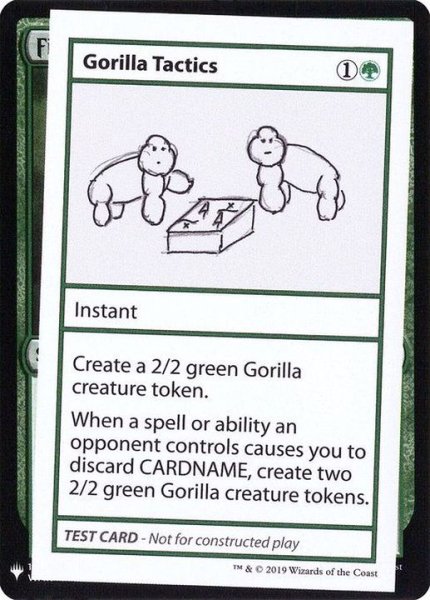 画像1: (PWマークなし)Gorilla Tactics《英語》【Mystery Booster Playtest Cards】 (1)