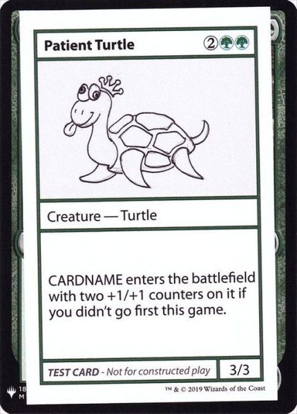 画像1: (PWマークなし)Patient Turtle《英語》【Mystery Booster Playtest Cards】 (1)