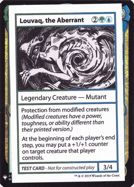 画像1: (PWマークなし)Louvaq, the Aberrant《英語》【Mystery Booster Playtest Cards】 (1)