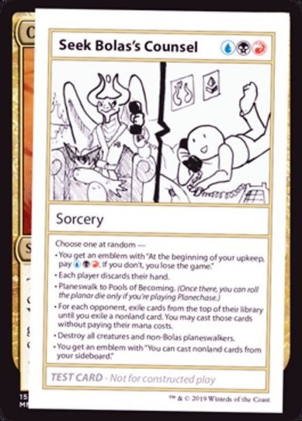 画像1: (PWマークなし)Seek Bolas's Counsel《英語》【Mystery Booster Playtest Cards】 (1)