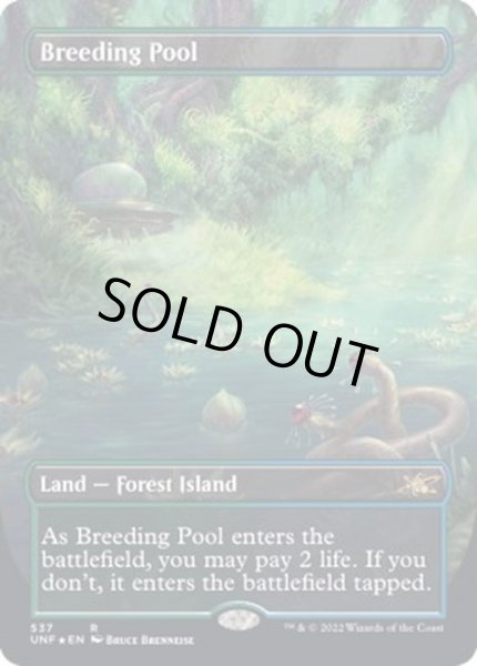 画像1: (ギャラクシーFOIL)(フルアート)繁殖池/Breeding Pool《英語》【UNF】 (1)