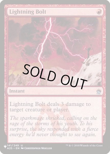 画像1: [EX]稲妻/Lightning Bolt(A25)《英語》【Reprint Cards(The List)】 (1)