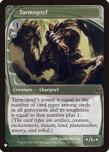 画像1: [EX+]タルモゴイフ/Tarmogoyf《英語》【Reprint Cards(The List)】 (1)