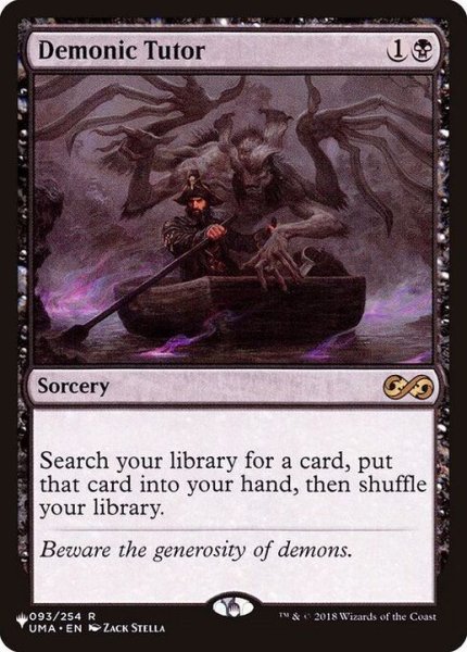 画像1: [EX+](UMA)悪魔の教示者/Demonic Tutor《英語》【Reprint Cards(The List)】 (1)