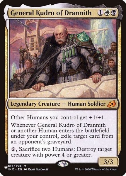 画像1: [EX+]ドラニスのクードロ将軍/General Kudro of Drannith《英語》【Reprint Cards(The List)】 (1)