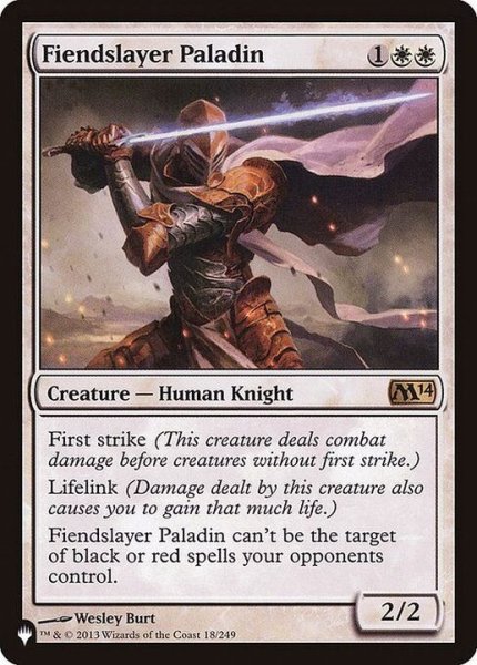 画像1: 鬼斬の聖騎士/Fiendslayer Paladin《英語》【Reprint Cards(The List)】 (1)