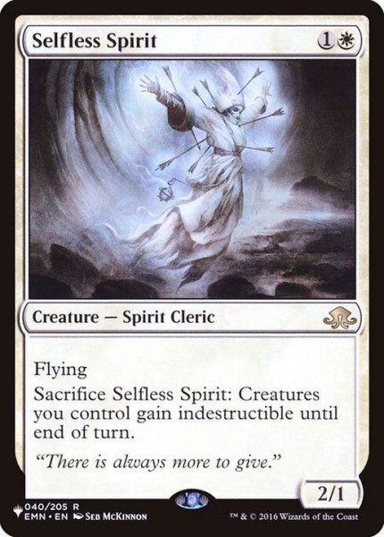 画像1: 無私の霊魂/Selfless Spirit《英語》【Reprint Cards(The List)】 (1)