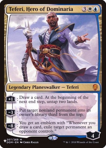画像1: [EX+]ドミナリアの英雄、テフェリー/Teferi, Hero of Dominaria《英語》【Reprint Cards(The List)】 (1)