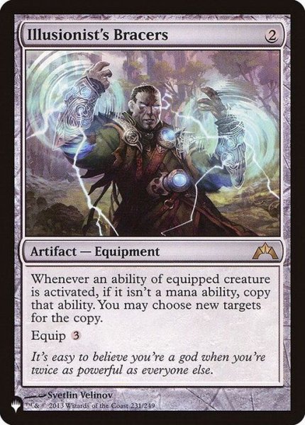 画像1: [EX+]幻術師の篭手/Illusionist's Bracers《英語》【Reprint Cards(The List)】 (1)