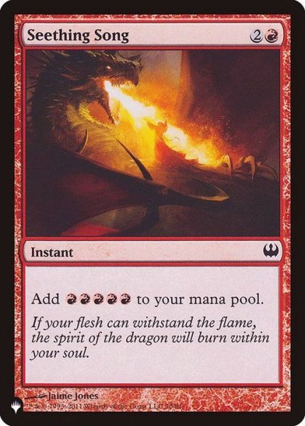画像1: [EX+]煮えたぎる歌/Seething Song《英語》【Reprint Cards(The List)】 (1)