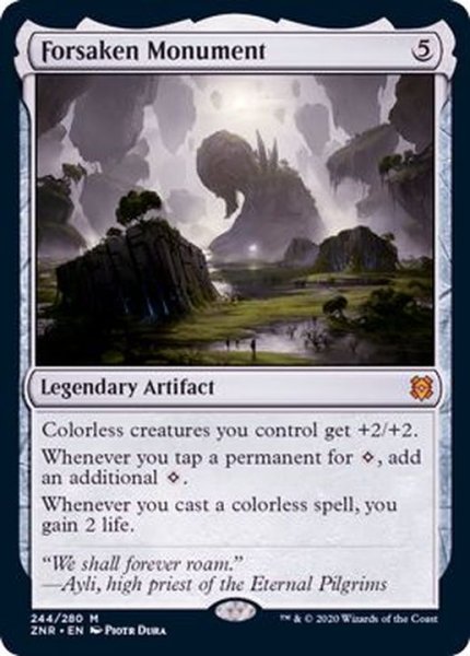 画像1: [EX](FOIL)見捨てられた碑/Forsaken Monument《英語》【ZNR】 (1)