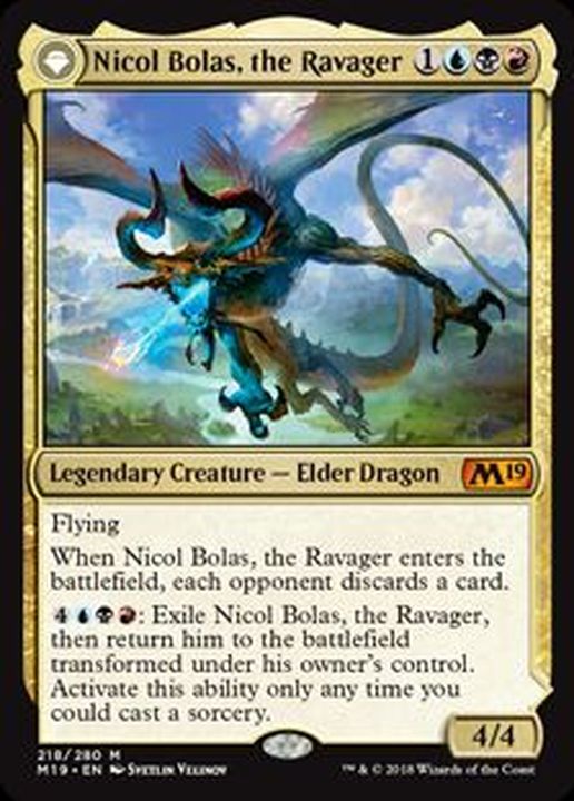 MTG FOIL nicole bolas, the ravager M19 英 - シングルカード