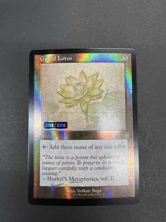 [EX](ダブルレインボウFOIL)(設計図)金粉の水蓮/Gilded Lotus《英語》【BRR】