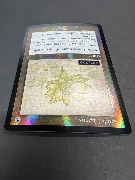 [EX](ダブルレインボウFOIL)(設計図)金粉の水蓮/Gilded Lotus《英語》【BRR】