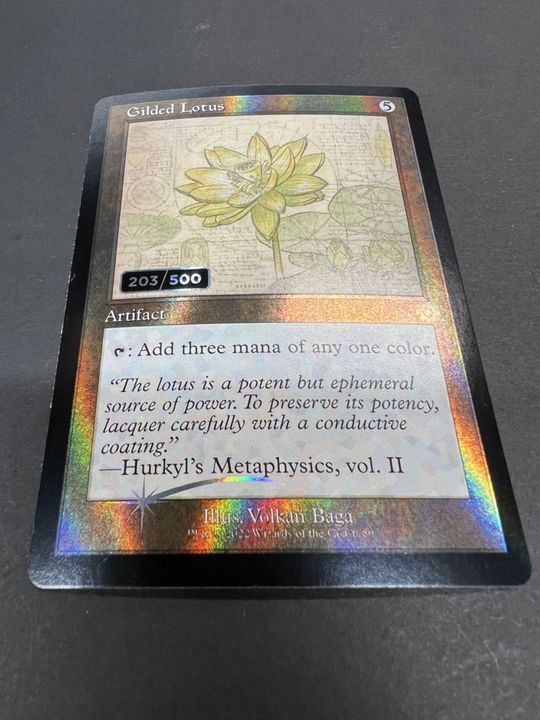 [EX](ダブルレインボウFOIL)(設計図)金粉の水蓮/Gilded Lotus《英語》【BRR】