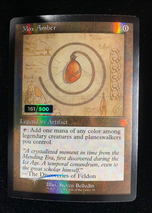 (ダブルレインボウFOIL)(設計図)モックス・アンバー/Mox Amber《英語》【BRR】