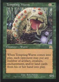 MTG 英語 誘うワーム FOIL 誘うワーム/Tempting Wurm《英語》【ONS】