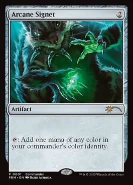 FOIL)(Commander)秘儀の印鑑/Arcane Signet《英語》【PRM】