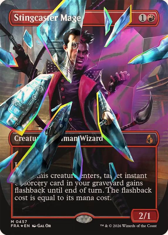 ファセットFOIL)棘唱の魔道士/Stingcaster Mage《英語》【FRA】