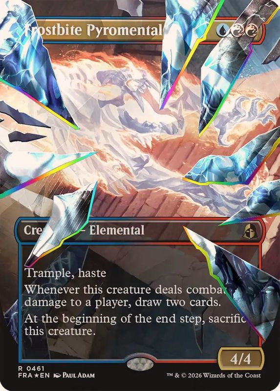 EX+](ファセットFOIL)凍傷の紅蓮精霊/Frostbite Pyromental《英語》【FRA】