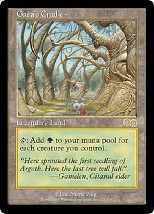 MTG ガイアの揺籃の地　Gaea’s Cradle 英語