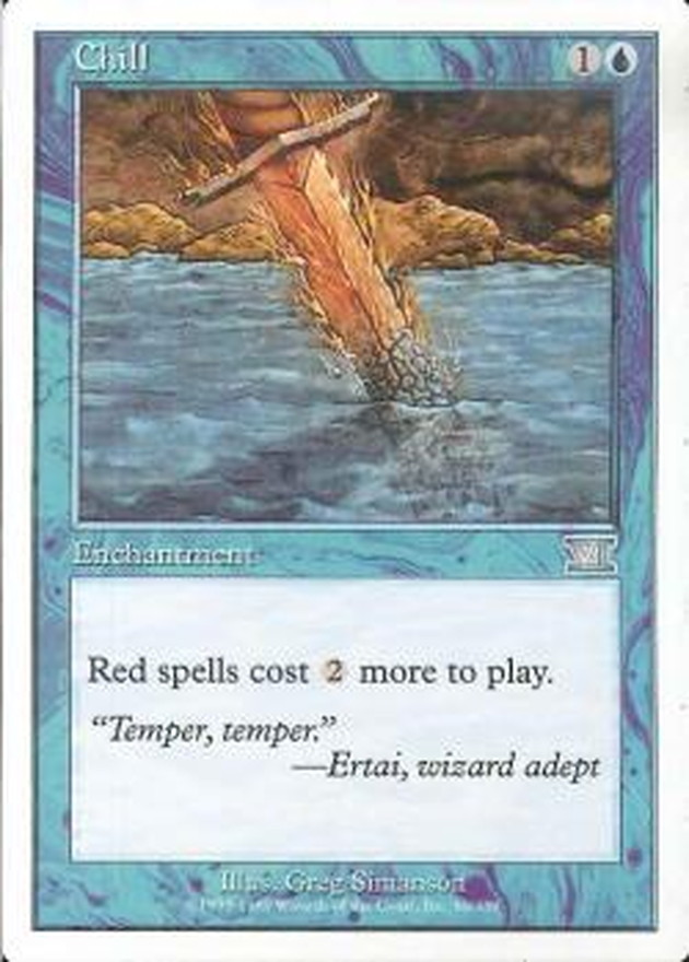寒け/Chill Foil 英語 2枚 MTG EX+]寒け/Chill《英語》【6ED】