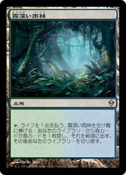 MTG 霧深い雨林 Misty Rainforest 日本語版 4枚 NM - マジック：ザ