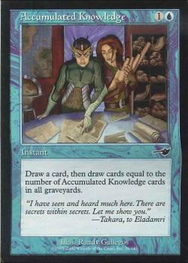 MTG 【Foil】蓄積した知識[NEM] 英語 蓄積した知識/Accumulated Knowledge《英語》【NEM】