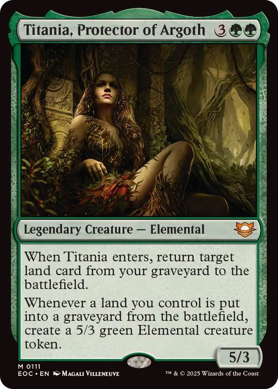 MTG　アルゴスの庇護者、ティタニアfoil　未来予知　MB2 EX+]アルゴスの庇護者、ティタニア/Titania, Protector of