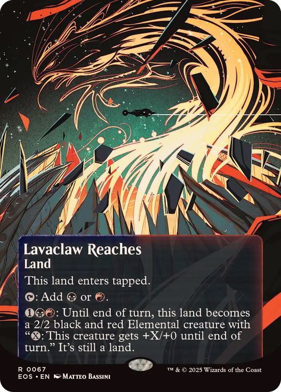 FOIL)(フルアート)(0067)溶岩爪の辺境/Lavaclaw Reaches《英語