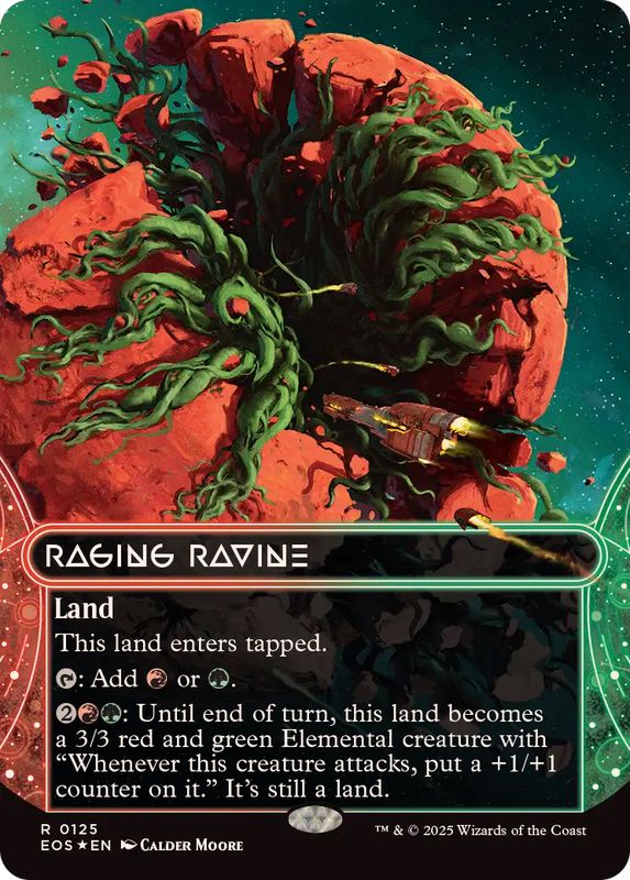 EX+](ギャラクシーFOIL)(0125)怒り狂う山峡/Raging Ravine《英語