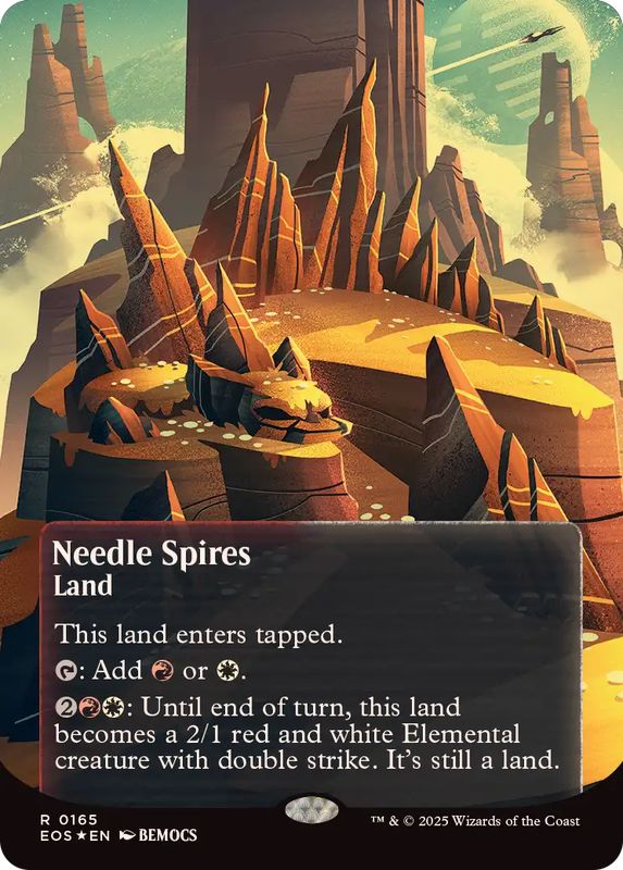 EX+](ギャラクシーFOIL)(0165)鋭い突端/Needle Spires《英語