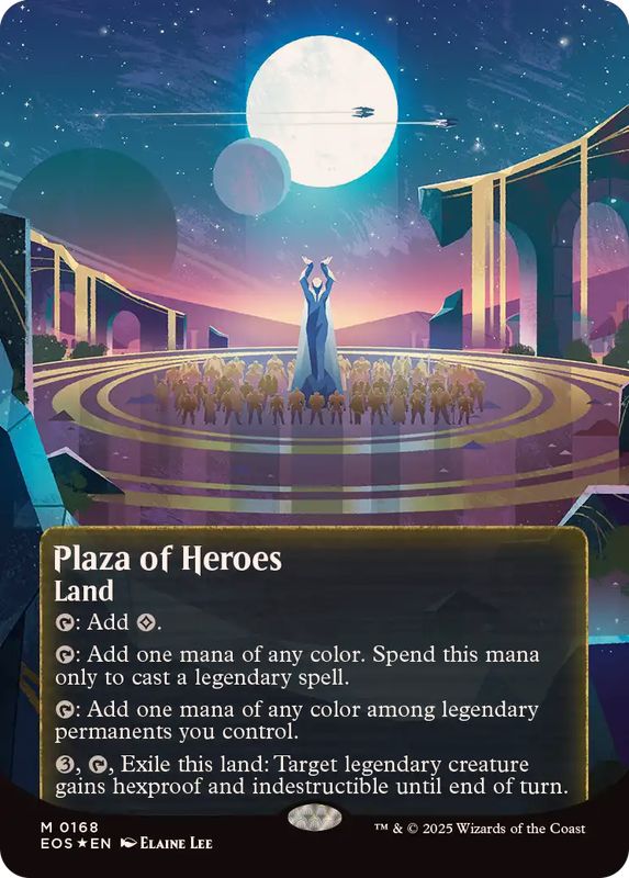 英雄の公有地 foil ギャラクシー ギャラクシーFOIL)(0168)英雄の公有地/Plaza of Heroes《英語