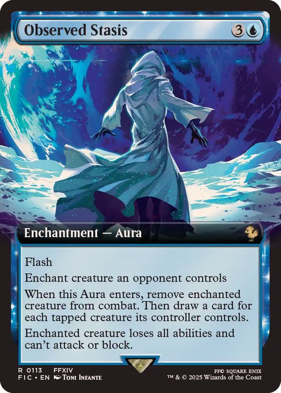 MTG 停滞 英語版 FOIL)(フルアート)停滞の光/Observed Stasis《英語》【FIC】