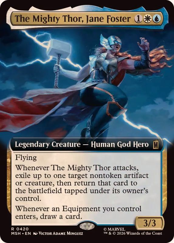 FOIL)(フルアート)マイティ・ソー、ジェーン・フォスター/The Mighty