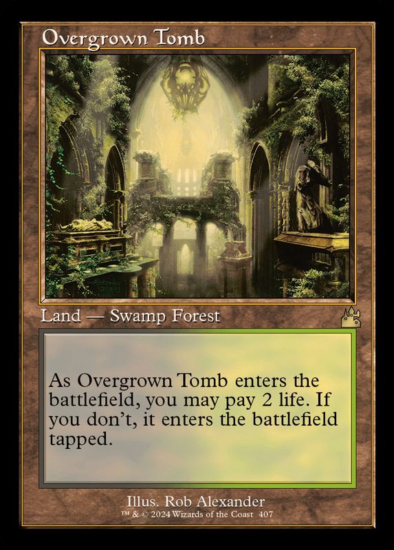 MTG【Foil/英】草むした墓/Overgrown Tomb [RAV] - マジック：ザ