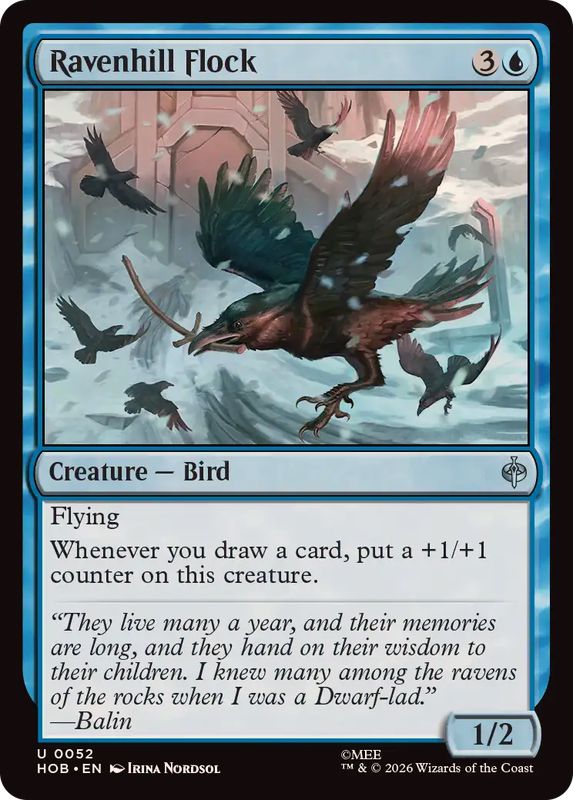 FOIL)からすが丘の群れ/Ravenhill Flock《英語》【HOB】