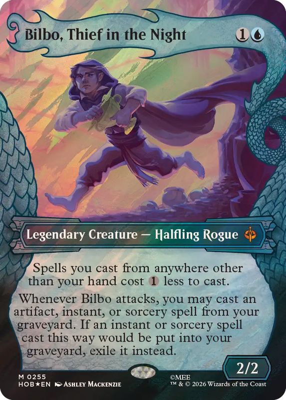 MTG　真夜中の盗人、ビルボ　サージfoil サージFOIL)真夜中の盗人、ビルボ/Bilbo, Thief in the Night《英語