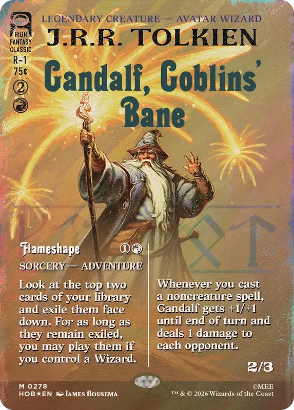 EX+](サージFOIL)ゴブリンの災い、ガンダルフ/Gandalf, Goblins' Bane